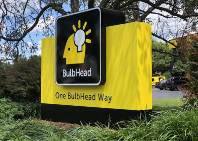 BulbHead Monument Sign