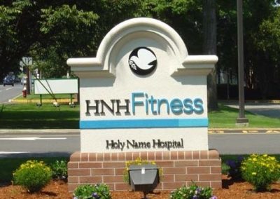 Holy Name Hospital monument sign